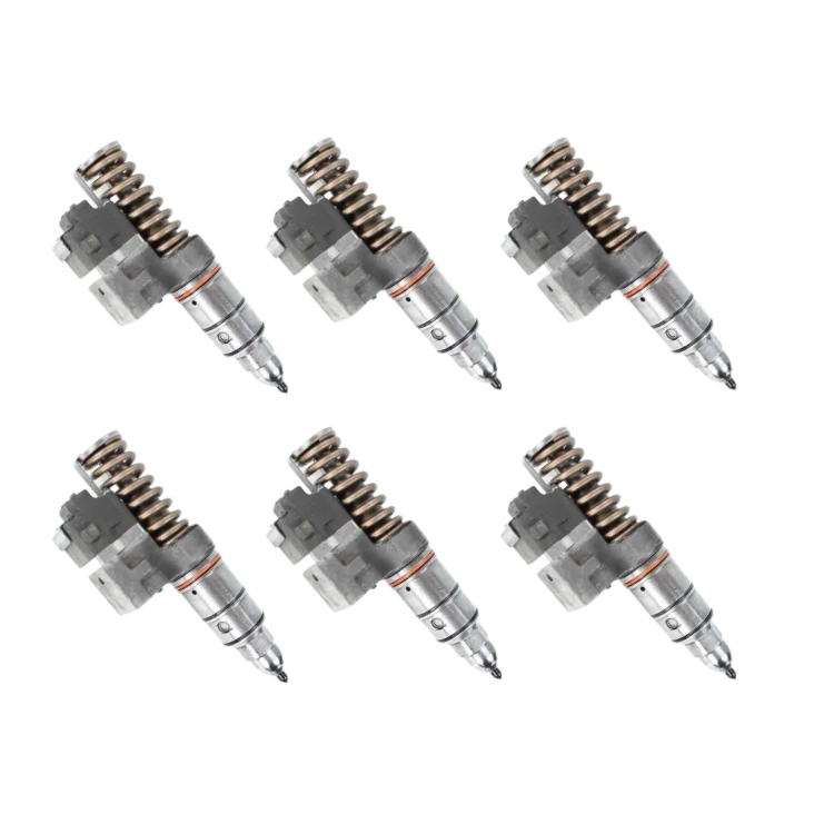 Tamerx Fuel Injector Set of 6 for Detroit 50 Series and 60 Series engines, OEM 5237787, high-quality performance.