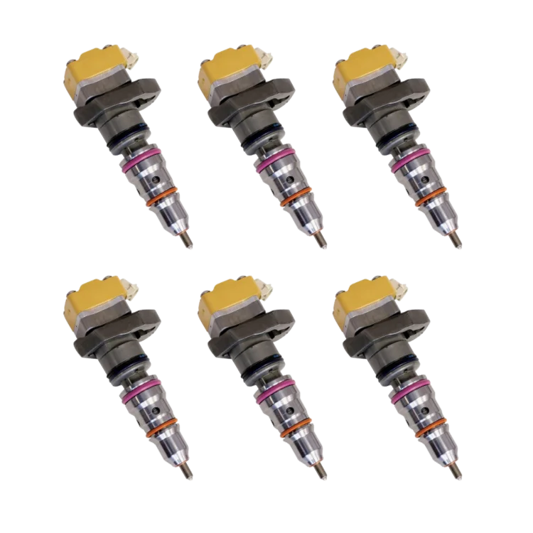 TamerX Fuel Injector for International Navistar I530E engines, OEM 1824741C2 (Set of 6), designed for 1995-1997 models