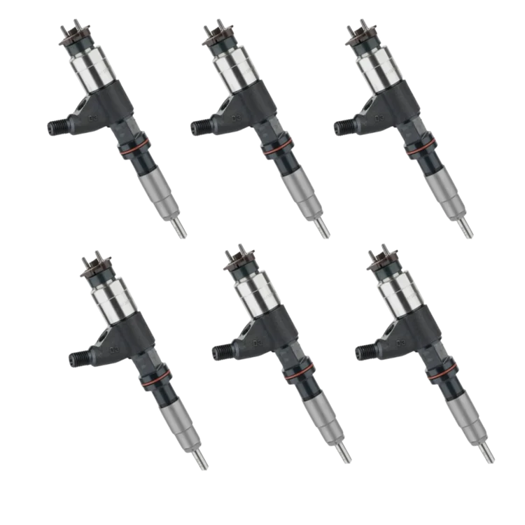 Tamerx Fuel Injector for John Deere 4045T, 6068T, OEM RE546784 Set of 6, designed for 2009-2013, high-quality performance.