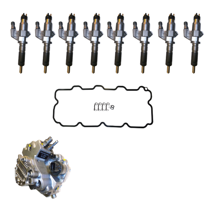 Tamerx Fuel Injector Package for Chevrolet GMC Duramax LB7, 6.6L engines, OEM 97720662, designed for 2001-2004 models