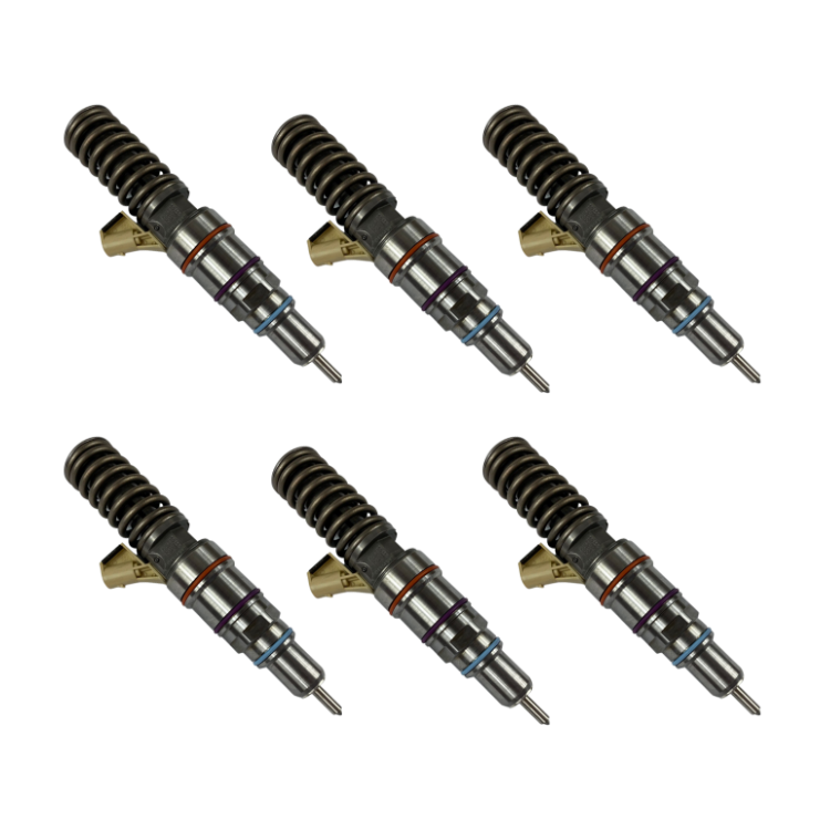 Tamerx Fuel Injector for Detroit 14.0L engines, OEM 0 414 703 002 Set of 6, for 2007-2008 models, high-quality performance.