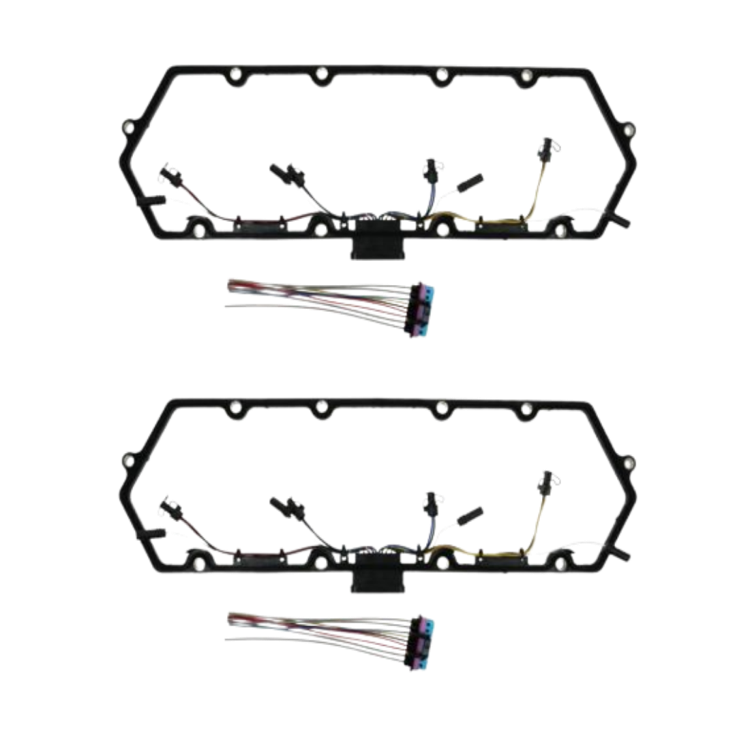 Tamerx Valve Cover Gasket Injector Harness for Ford Powerstroke 7.3L engines, OEM F81Z-6584-AA, designed for 1998-2004 models