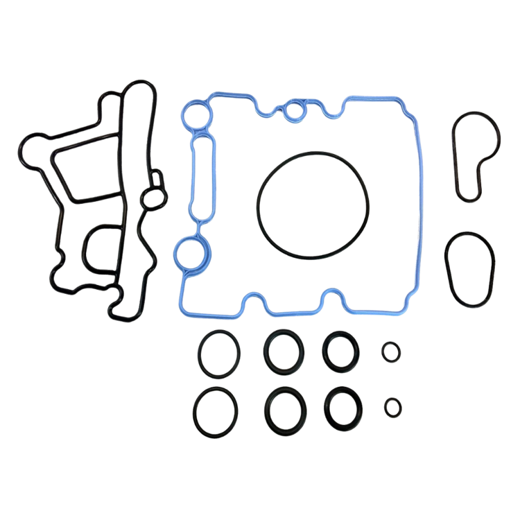 Tamerx Engine Oil Cooler Gasket Set for Ford Powerstroke 6.0L engines, OEM 3C3Z-9N693-A, designed for 2005-2010 models.