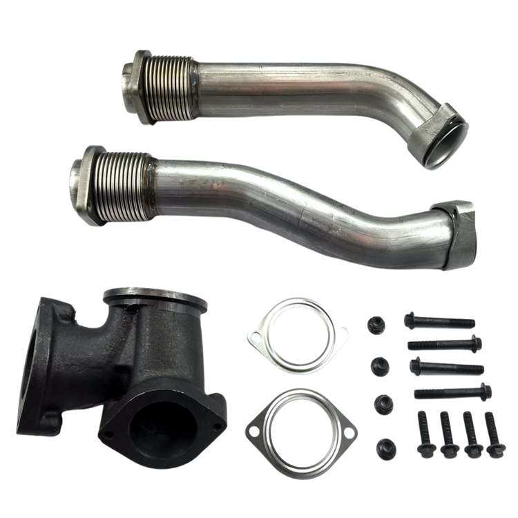 Tamerx International Navistar T444E Exhaust Manifold 1999-2004: OEM F81Z6K854EA, high-quality performance.