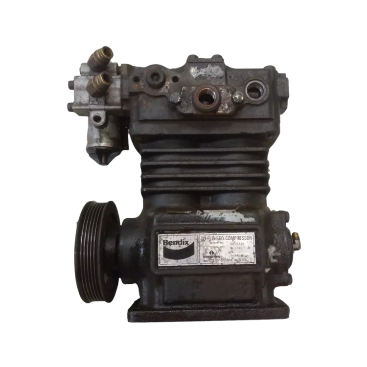 International Navistar VT365 Air Brake Compressor by Tamerx, OEM 2589902C91, designed for 2003–2008 models.