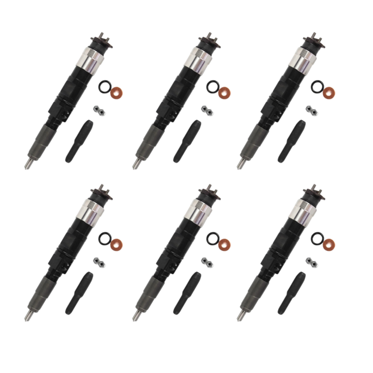 Tamerx Fuel Injector for John Deere 4.5L, 6.8L engines, OEM RE546781 (Set of 6), high-quality performance.