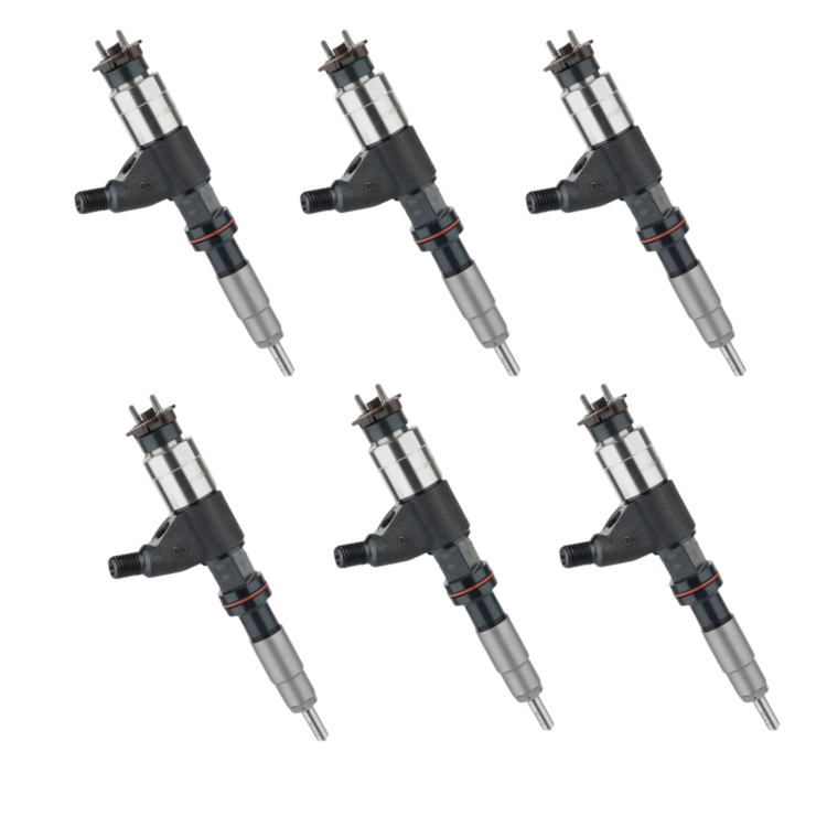 Tamerx Fuel Injector for John Deere 4045T, 6068T, OEM RE546784 Set of 6, designed for 2009-2013, high-quality performance.